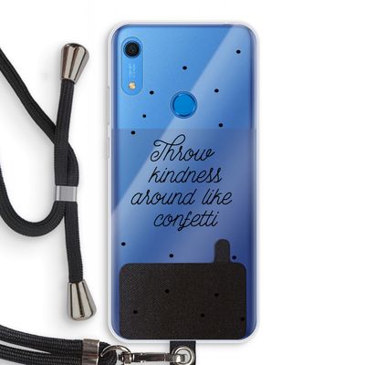 Confetti: Huawei Y6s Transparant Hoesje met koord