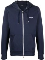 Balmain hoodie à logo imprimé - Bleu