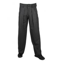 40&apos;s Boogie Swing Pants Striped Wide Black / White-46 (NL)/ 20 (UK)
