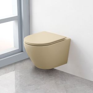 Saniclear Itsie licht ivoor toiletpot randloos met softclose zitting