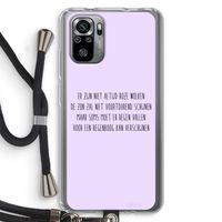 Regenboog: Xiaomi Redmi Note 10S Transparant Hoesje met koord