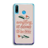 Optimistic flower girl: Huawei P30 Lite Transparant Hoesje