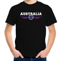 Australie / Australia landen t-shirt zwart kids