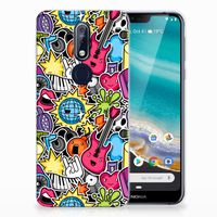 Nokia 7.1 Silicone Back Cover Punk Rock - thumbnail