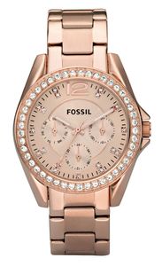 Fossil Riley Armbandhorloge Man Quartz Roségoud