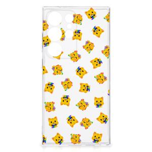 TPU bumper voor Samsung Galaxy S24 Ultra Katten Emojis