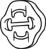 Rubberstrip, uitlaatsysteem 255853