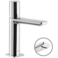 Wastafelkraan Tres Loft | Opbouw | Mengkraan | Waterval uitloop | Standaard model | 1-knop | Rond | Chroom