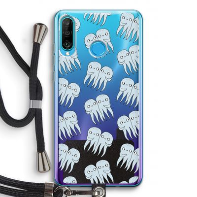 Octopussen: Huawei P30 Lite Transparant Hoesje met koord
