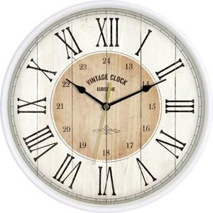 EUROTIME 81748-07 Wandklok Kwarts 30.5 cm Wit