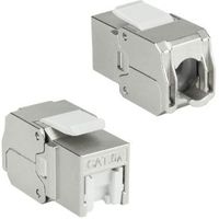 ACT Keystone Jack RJ45 CAT6A Shielded toolless met shutter - thumbnail