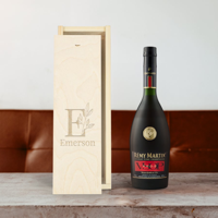 Cognac in gegraveerde kist - Rémy Martin VSOP