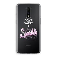 Sparkle quote: OnePlus 7 Transparant Hoesje