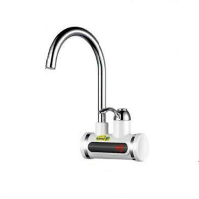 220V keuken tankless boiler Instant elektrische kraan elektrische kachel kraan met temperatuur display (water uit kant)