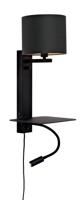 Wandlamp Florence - Zwart/Zwart - 24x22x52cm