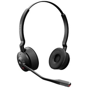 Jabra Engage 55 On Ear headset Telefoon DECT Stereo Zwart Incl. oplaad- en dockingstation, Volumeregeling, Microfoon uitschakelbaar (mute)