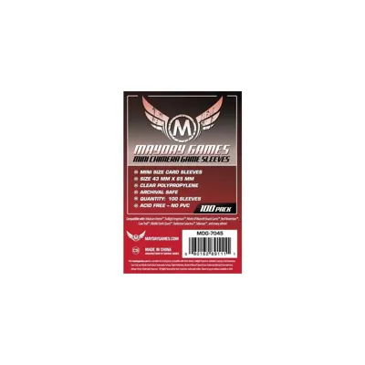 Mini Chimera Game Sleeves 43x65 mm (100 Pack) (Red)