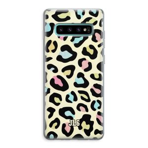 Leopard pattern: Samsung Galaxy S10 Plus Transparant Hoesje