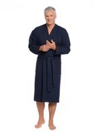 Wafel kimono sauna marine - katoen - Badrock SPA