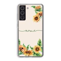 Zonnebloemen: Samsung Galaxy S21 FE Transparant Hoesje