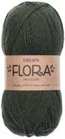 Drops Flora Uni Colour 32 Donker Groen