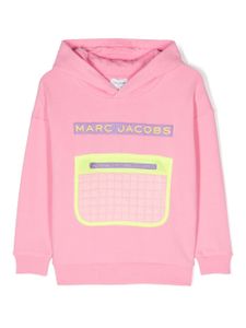 Marc Jacobs Kids hoodie en coton à logo brodé - Rose