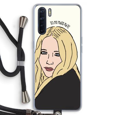 Mary Kate: Oppo A91 Transparant Hoesje met koord