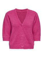 Only Onlstarla Ss V-neck Cardiga Cc Knt Vest 4987205 Pink Yarrow Melange/dtm But