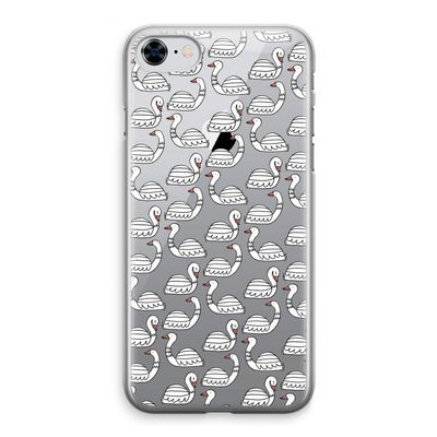Zwanen: iPhone 8 Transparant Hoesje