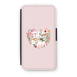 GRL PWR Flower: iPhone XS Flip Hoesje