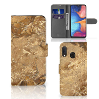Samsung Galaxy A20e | Bookcase | Marmer Creme