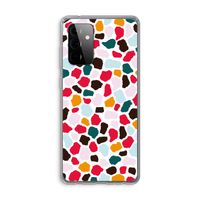 Colored Giraffe: Samsung Galaxy A72 Transparant Hoesje