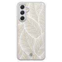 Samsung Galaxy A34 hybride hoesje - Palmy leaves beige