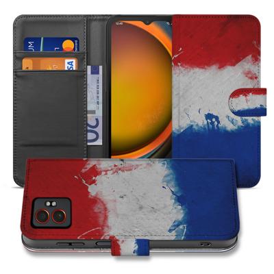Premium Bookcase Hoesje for Samsung Galaxy Xcover 7 Pro | Nederlandse Vlag Met Pasjes Design