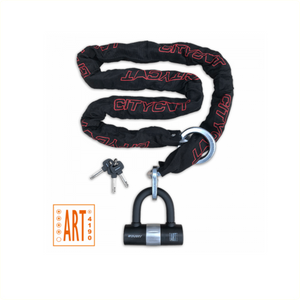 Citycat kettingslot art**** 180cm x10.5mm. met loop en mini beugelslot