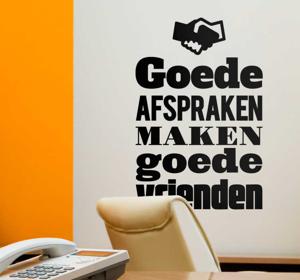 Muursticker goede afspraken