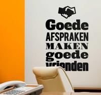 Muursticker goede afspraken - thumbnail