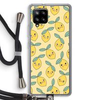 Citroenen: Samsung Galaxy A42 5G Transparant Hoesje met koord
