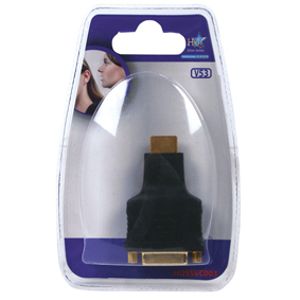 HDMI male naar DVI female adapter gold plated