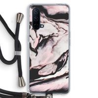 Roze stroom: OnePlus Nord CE 5G Transparant Hoesje met koord