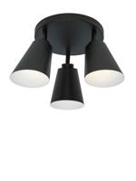 Plafonniere Bremen - Zwart - 30x30x25cm - 3L