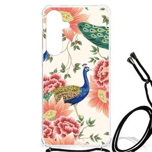 Case Anti-shock voor Samsung Galaxy S24 Plus Pink Peacock