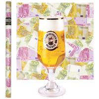 Bier Kaars - Duits Bier - H20 cm met Euro Geld Cadeauppier - cadeau vaderdag - opa - oom Bier Kaars - Duits Bier - H20 cm met Euro Geld Cadeauppier - cadeau vaderdag - opa - oom