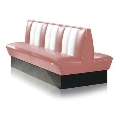 Classic Dubbele Retro Diner Bank Bel Air HW150 Dusty Rose