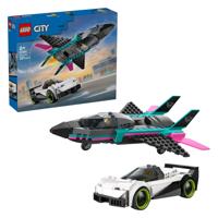 LEGO city 60489 straalvliegtuig vs. sportauto