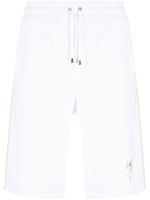 Giuseppe Zanotti short de sport à broderies - Blanc - thumbnail