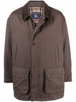 Burberry Pre-Owned manteau à simple boutonnage (années 1990) - Marron - thumbnail