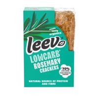 Leev Bio qrackers rosemary seasalt 3 x 2 stuks