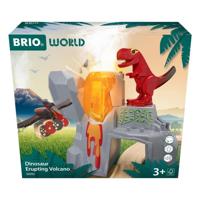 Brio Uitbarstende dinosaurusvulkaan - Houten treincircuitaccessoire - Batterijloze/magneetspeelactie - Vanaf 3 jaar - Brio