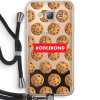 Koekerond: Samsung Galaxy J3 (2016) Transparant Hoesje met koord